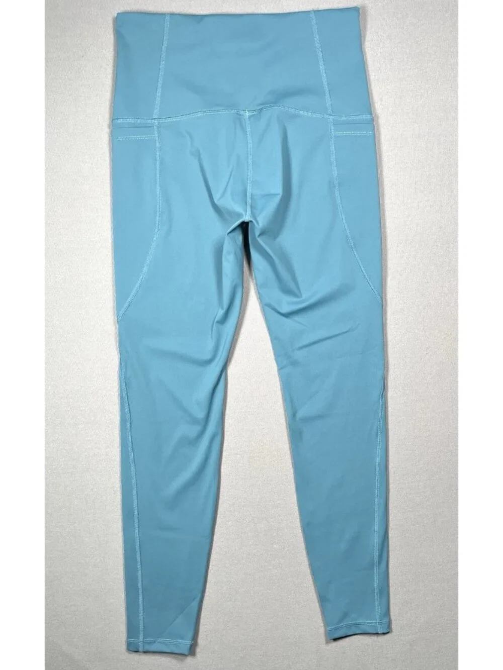 Roam Loud Yanta Athletic Teal Blue High Rise Leggings - Women Size Large